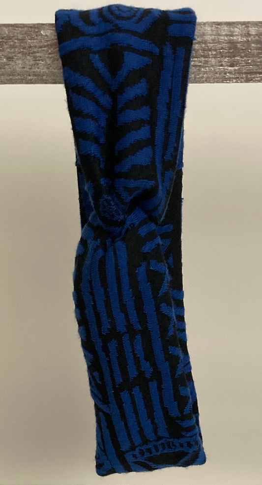Head Bandz - Black & Blue Tribal