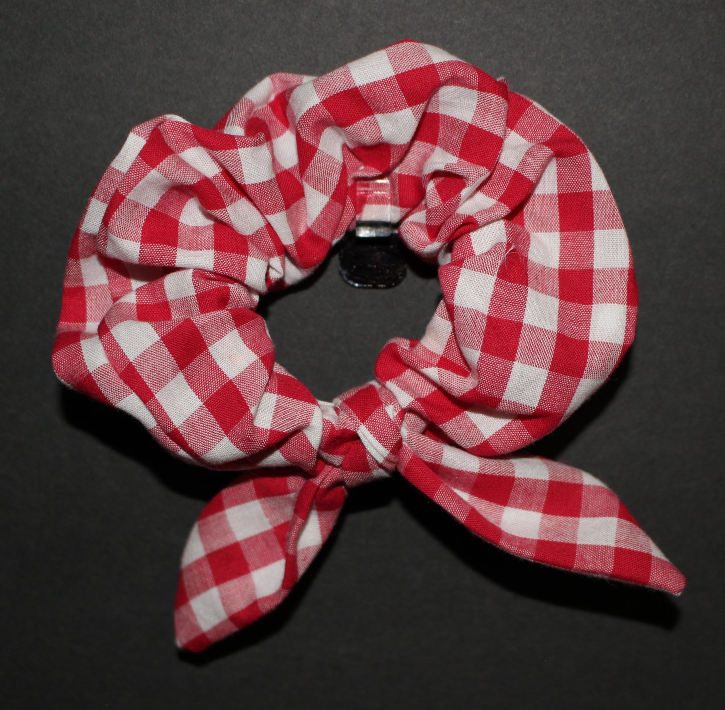 Scrunchie - The Virgie - Red & White Checkers