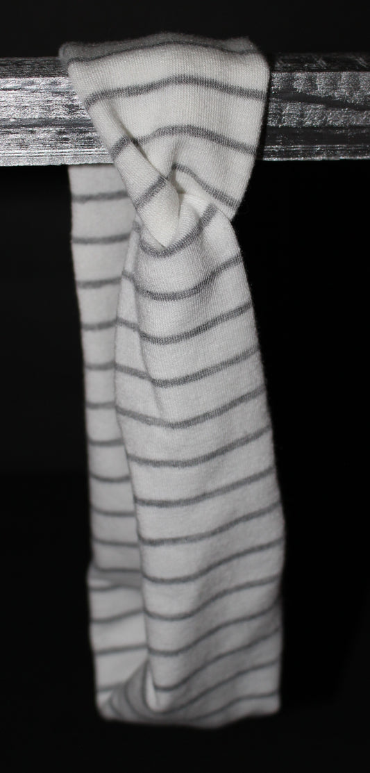 Head Bandz - Tiny Grey Stripes